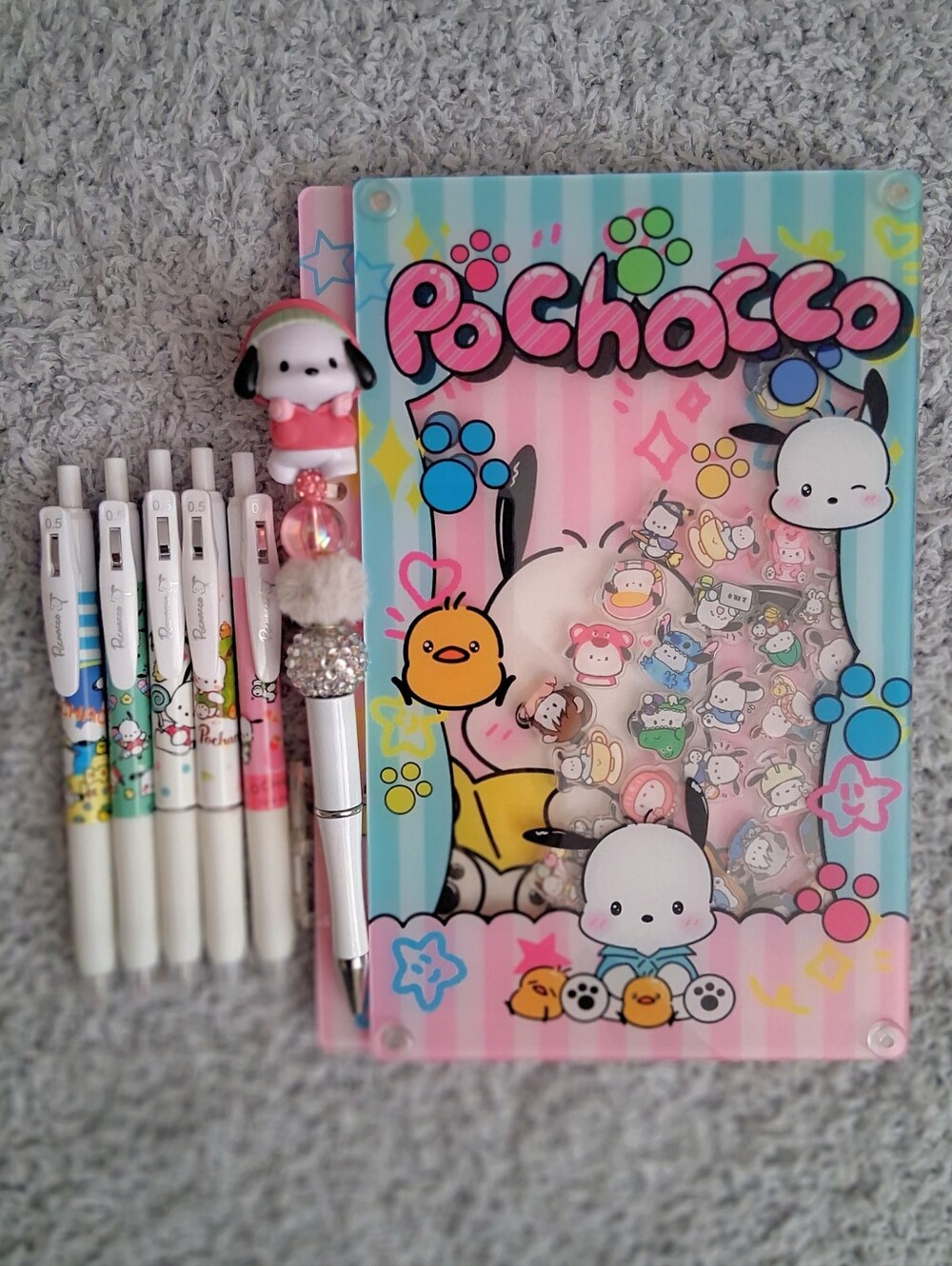 Pochacco A5 Shaker Binder With Pens